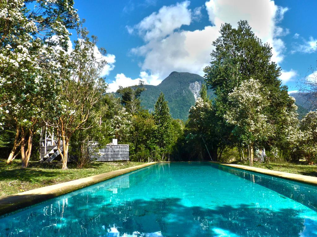 Mitico Puelo Lodge Las Gualas Buitenkant foto